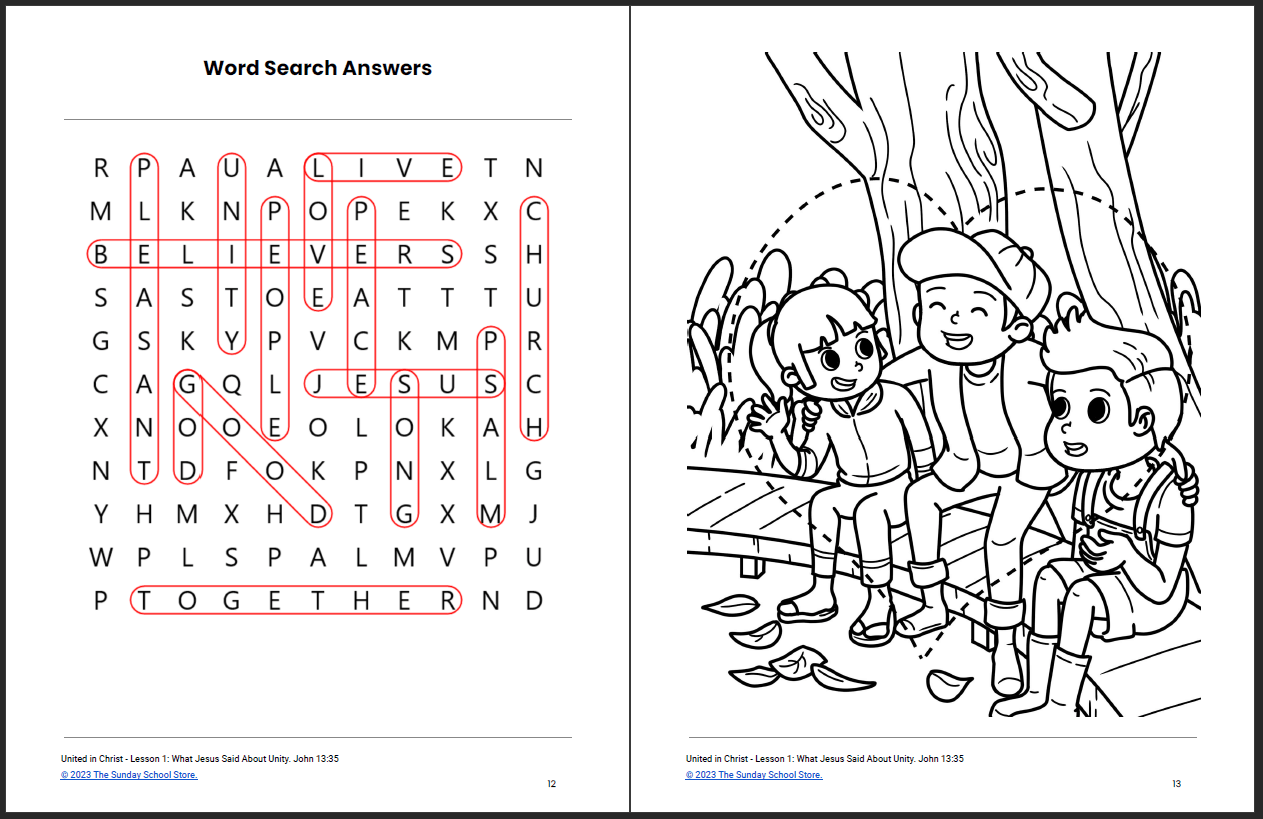 United in Christ: 4-Week Children's Ministry Curriculum