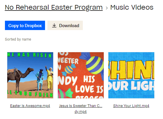 The No Rehearsal 100% NO Stress Easter Program