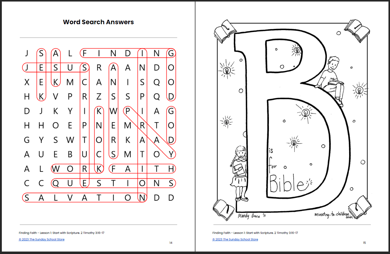 Finding Faith: 4-Week Children's Ministry Curriculum