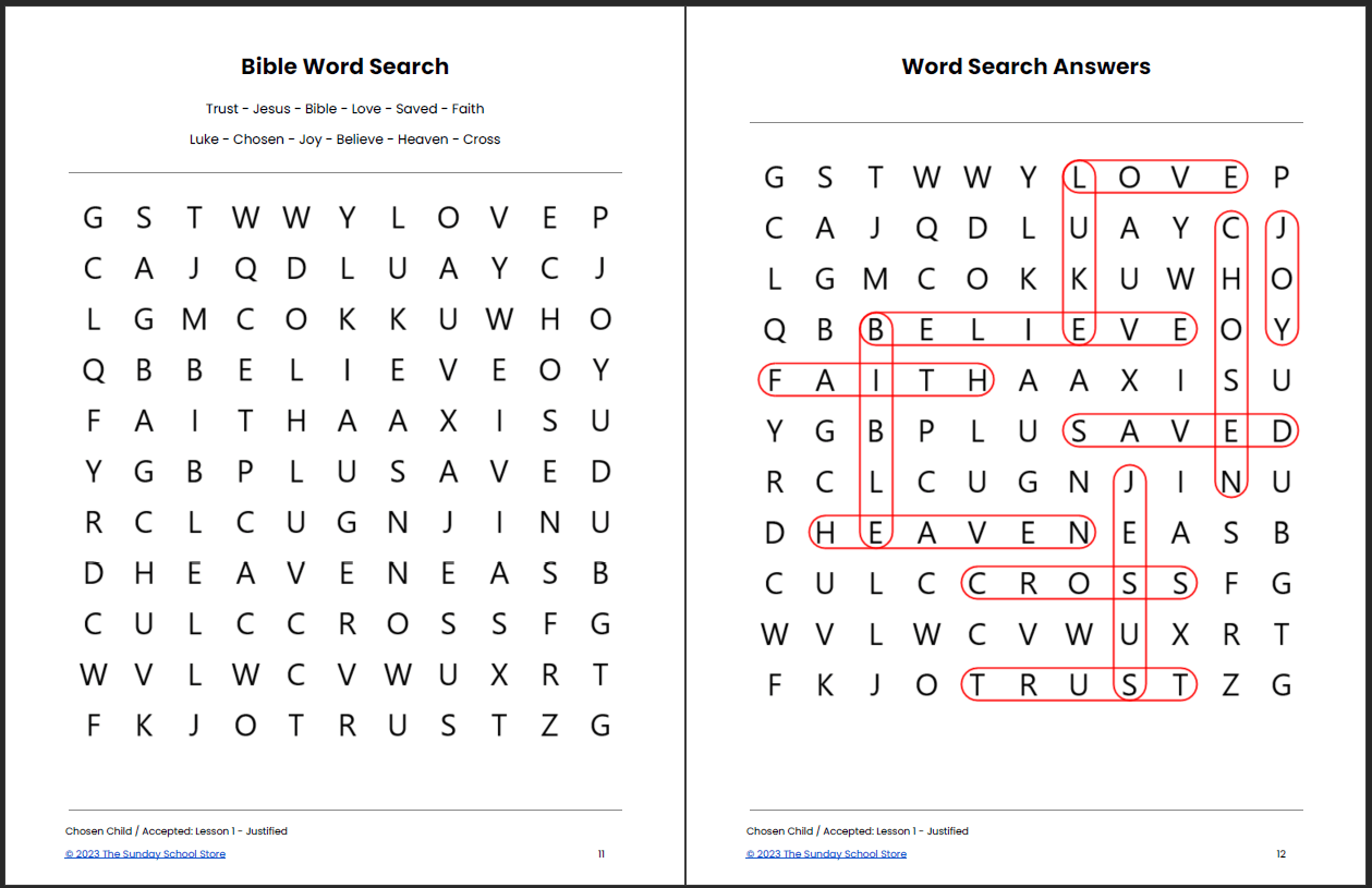 Chosen Child: Free Week #1 Sample Lesson