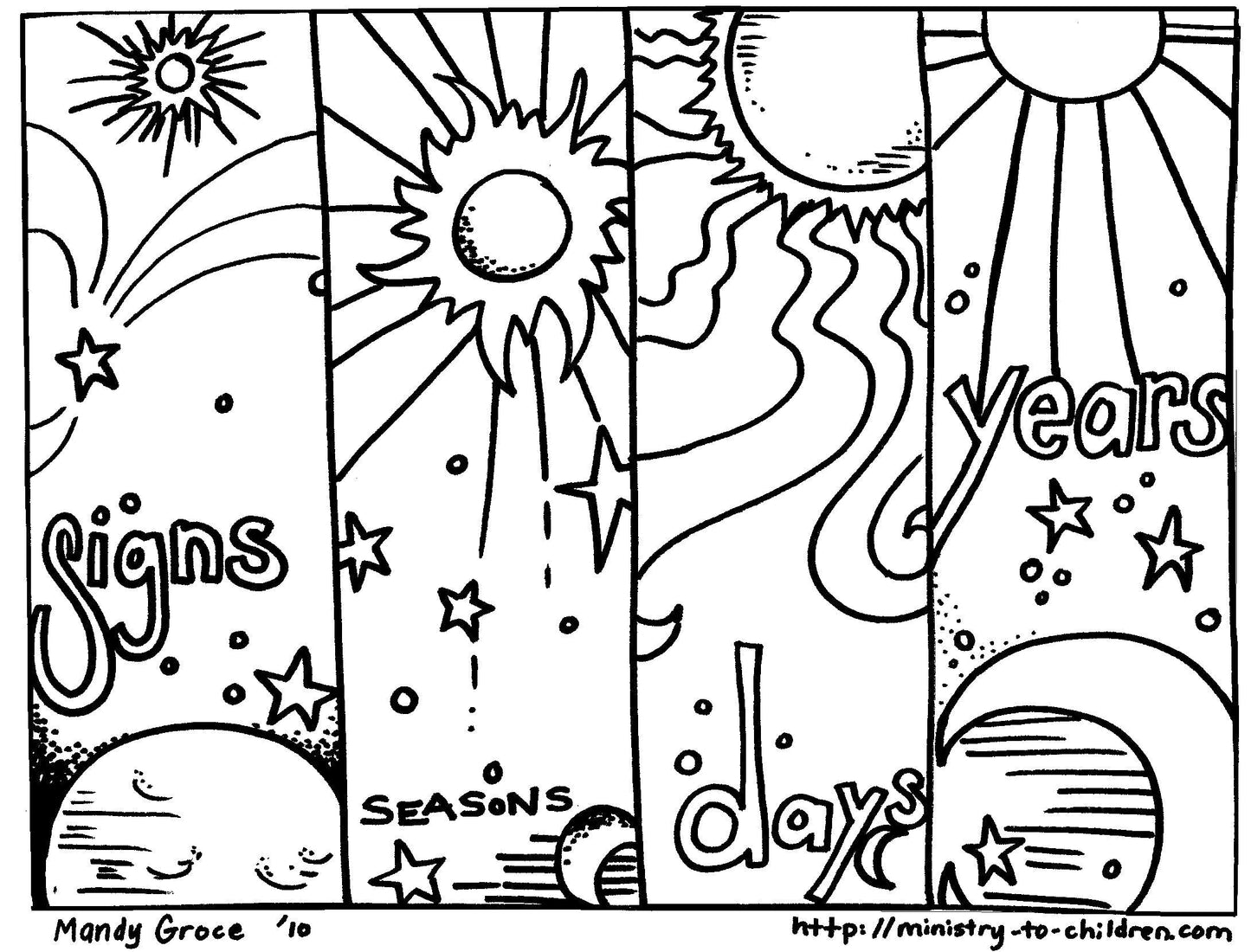 God's Good Creation - 23 Page Coloring Book & Teacher Talking Points - Sunday School Store