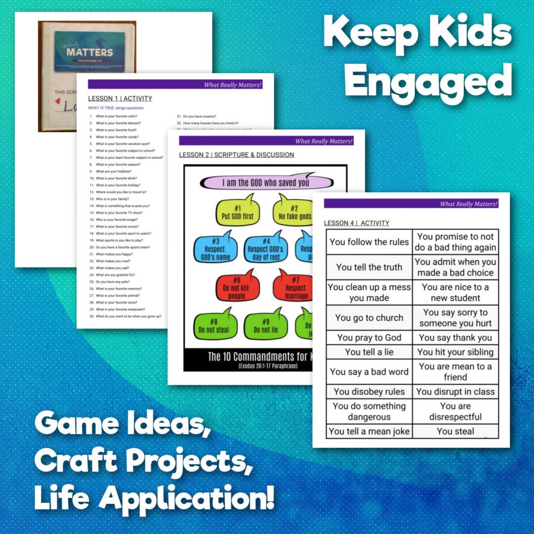 What Really Matters! 8-Week Children's Ministry Curriculum (download only) - Sunday School Store
