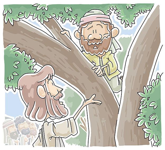 Jesus and Zacchaeus (Luke 19:1-10) Printable Bible Lesson & Sunday School Activities - Sunday School Store
