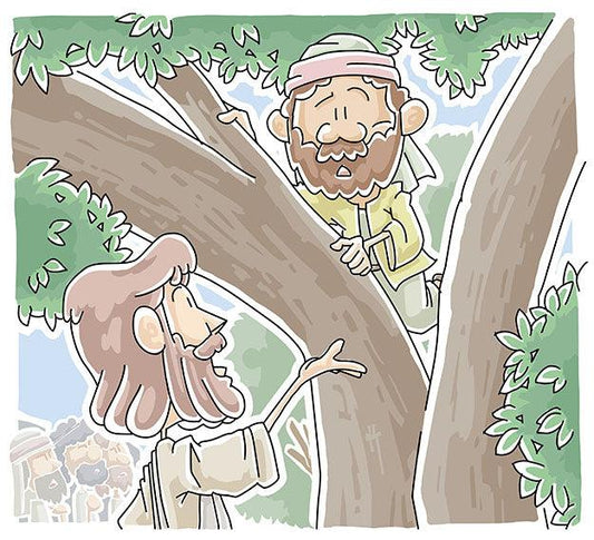 Jesus and Zacchaeus (Luke 19:1-10) Printable Bible Lesson & Sunday School Activities - Sunday School Store