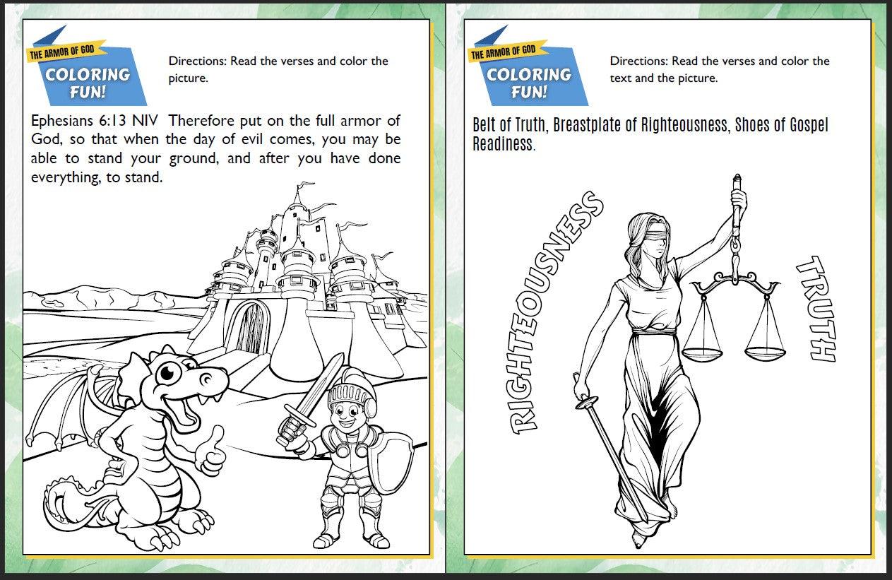 The Armor of God (Ephesians 6:10-20) Printable Bible Lesson & Sunday School Activities - Sunday School Store