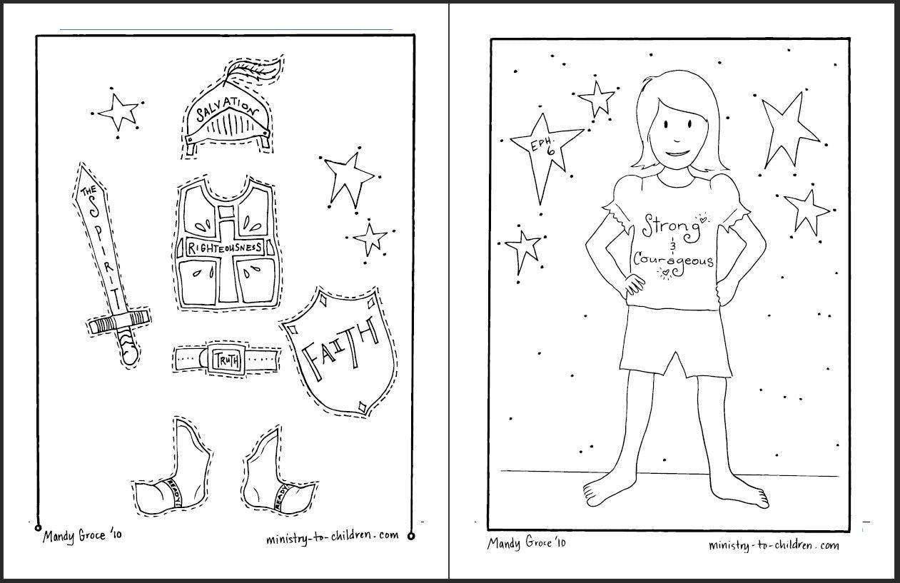 The Armor of God (Ephesians 6:10-20) Printable Bible Lesson & Sunday School Activities - Sunday School Store