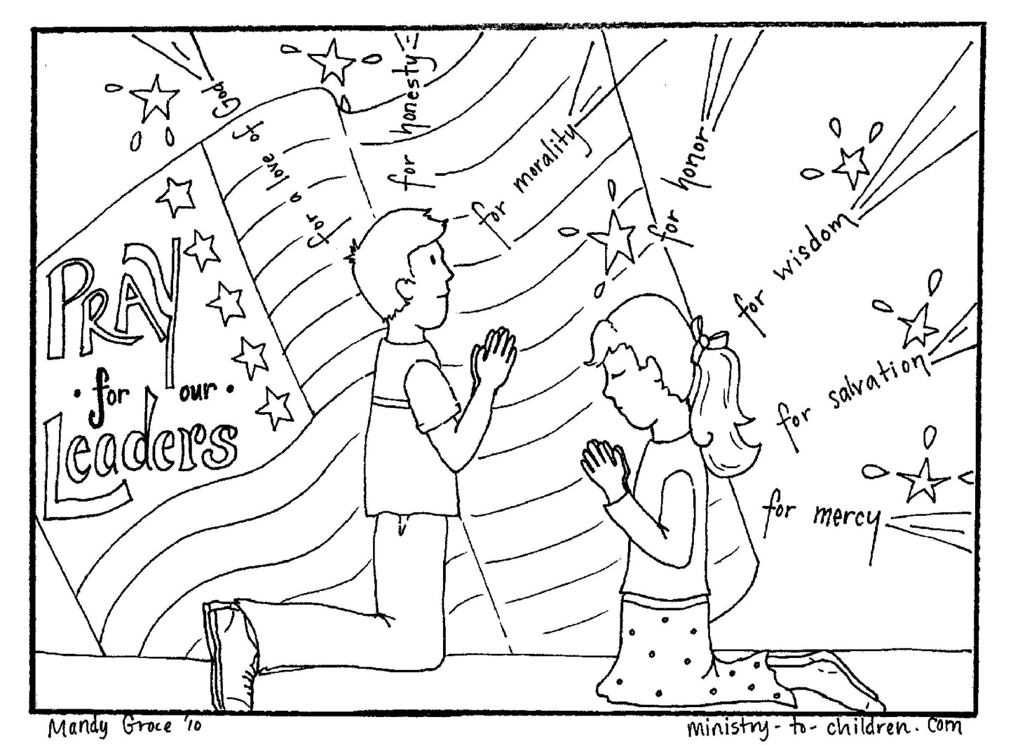 Patriotic Independence Printables (FREE) Coloring Pages for the 4th of July (6 Pages) download only - Sunday School Store 