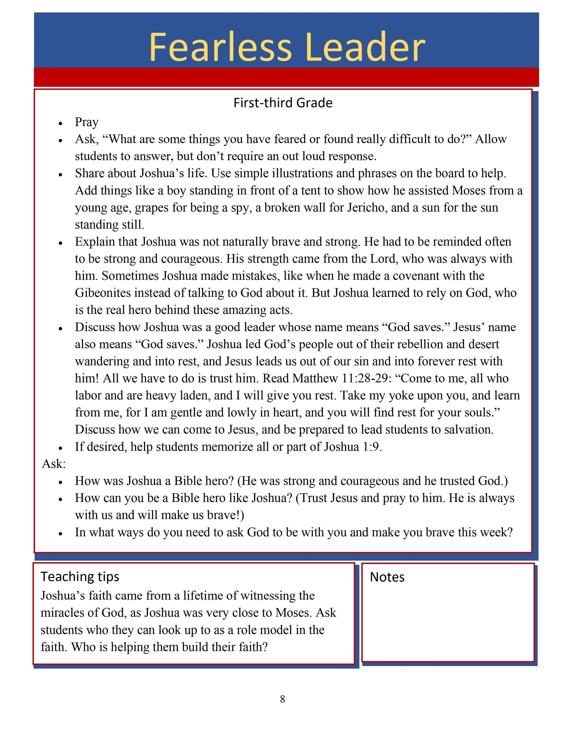 Bible Heroes Unit Two: 5-Lesson Sunday School Curriculum (download only) - Sunday School Store