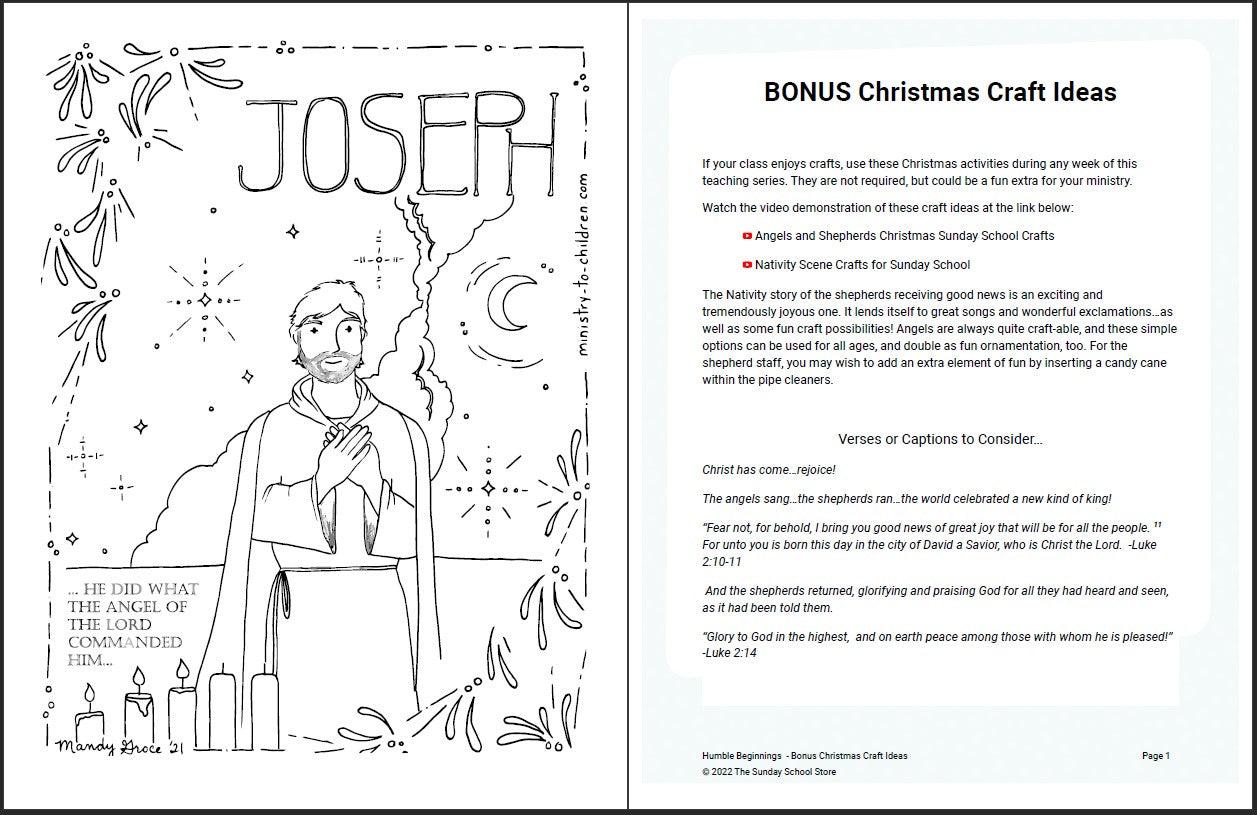 Humble Beginnings: 4-Week Children’s Ministry Curriculum - Sunday School Store