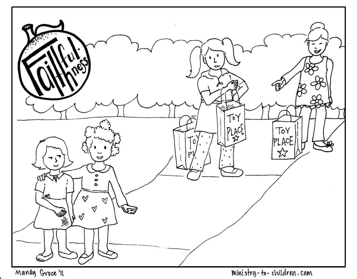 The Fruit of the Spirit Coloring 10-Page Download - Sunday School Store