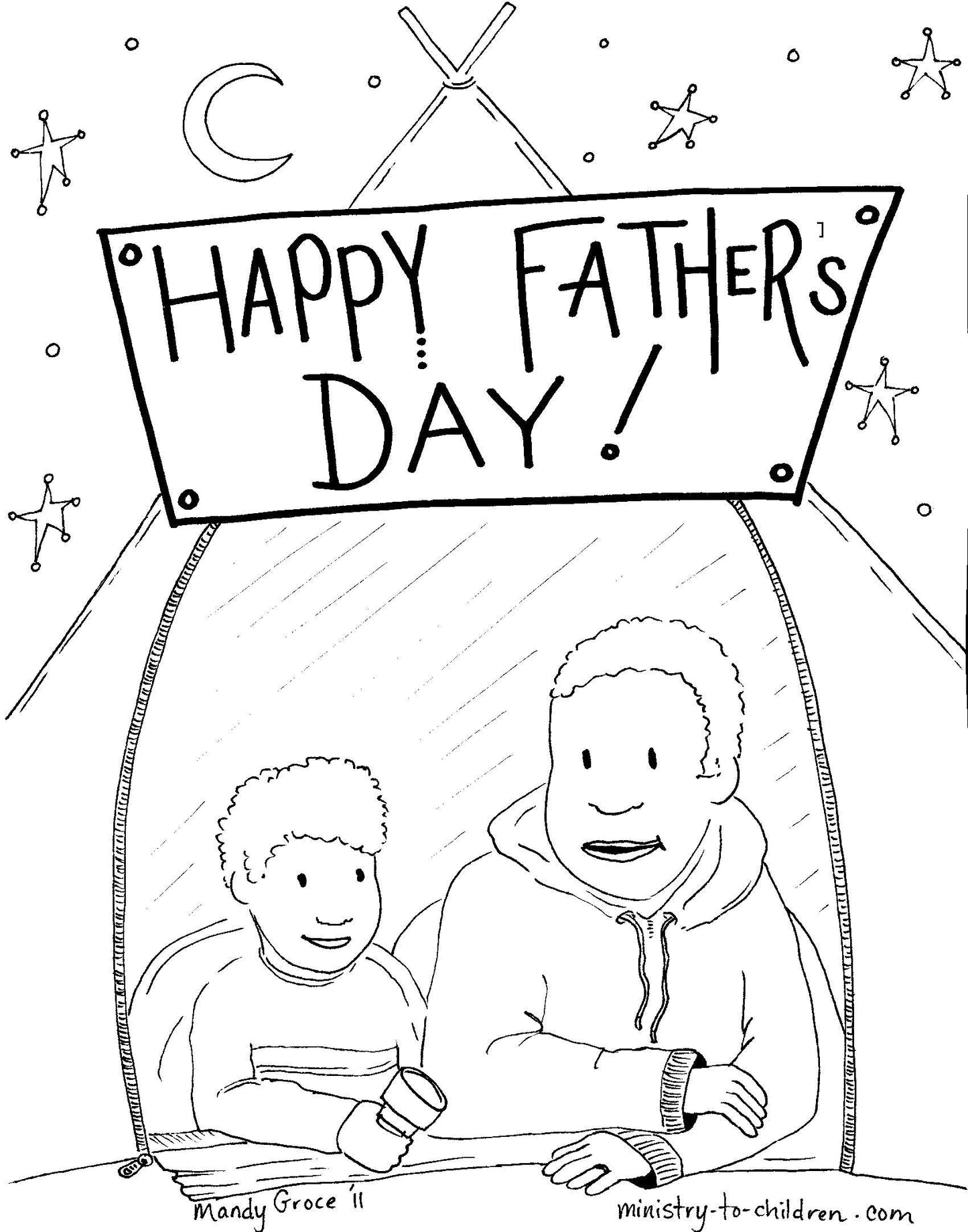 Free Father's Day Coloring Book 7-Pages (download only) - Sunday School Store