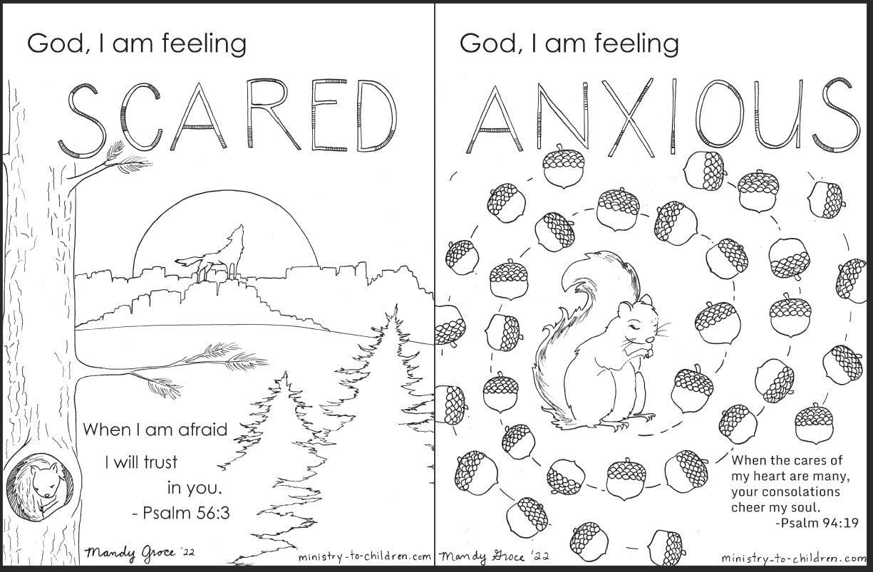 Do Not Fear Coloring Sheets (FREE) 6-Page PDF Download - Sunday School Store