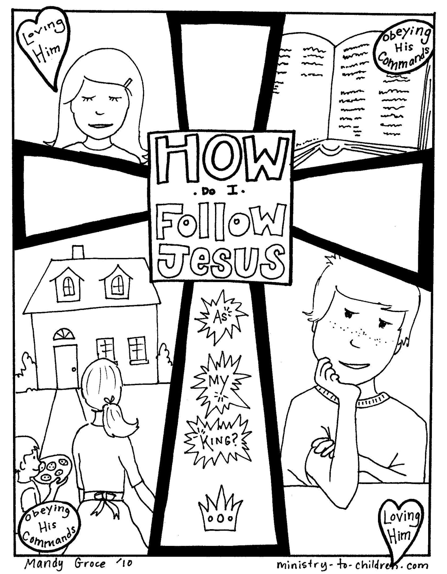 Jesus is my King: 5-Page Coloring Book (FREE) download only - Sunday School Store
