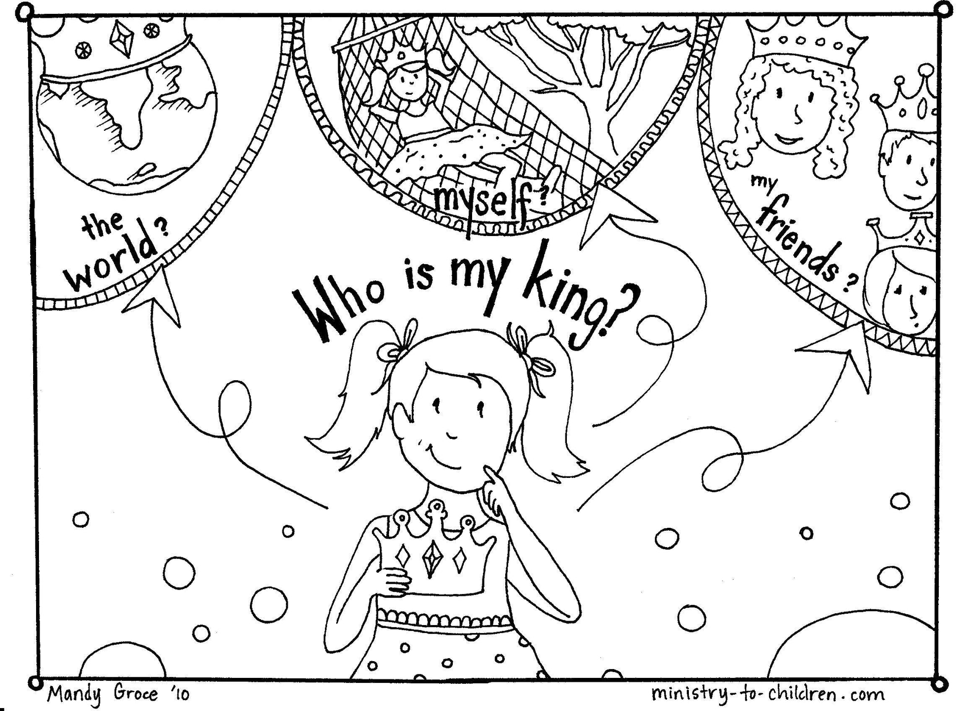 Jesus is my King: 5-Page Coloring Book (FREE) download only - Sunday School Store 