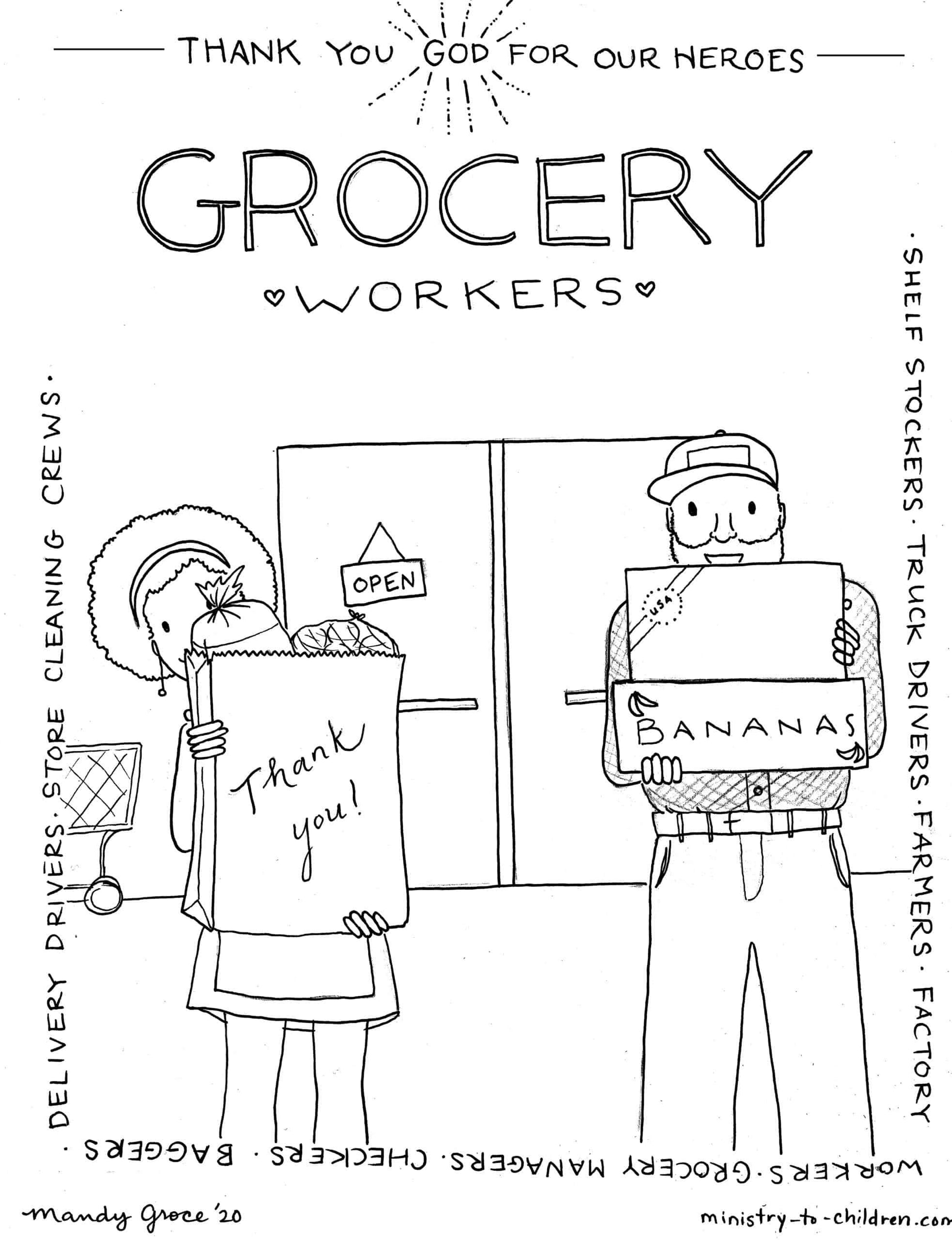 Everyday Heroes Coloring Book (FREE) 8-Page PDF Download - Sunday School Store