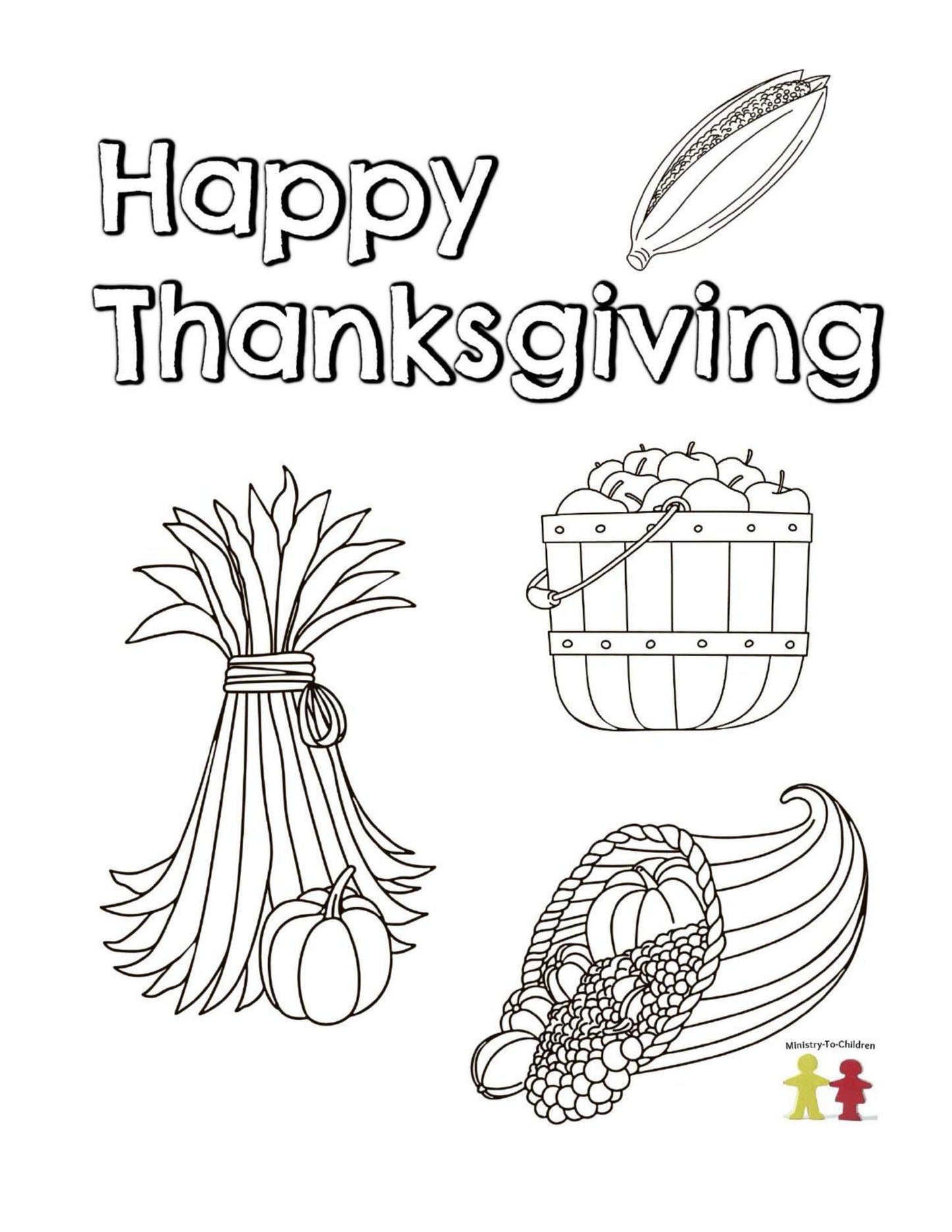 Thanksgiving Coloring Pages (FREE) 8-Page PDF Download - Sunday School Store