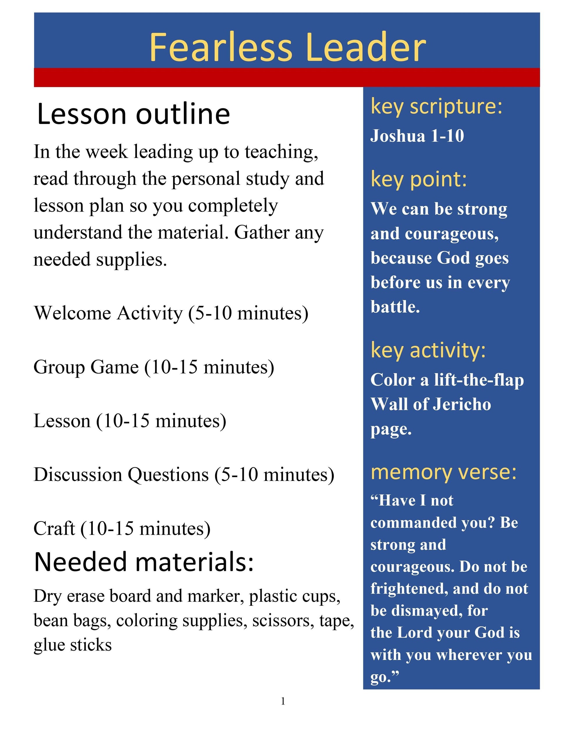 Bible Heroes Unit Two: 5-Lesson Sunday School Curriculum (download only) - Sunday School Store