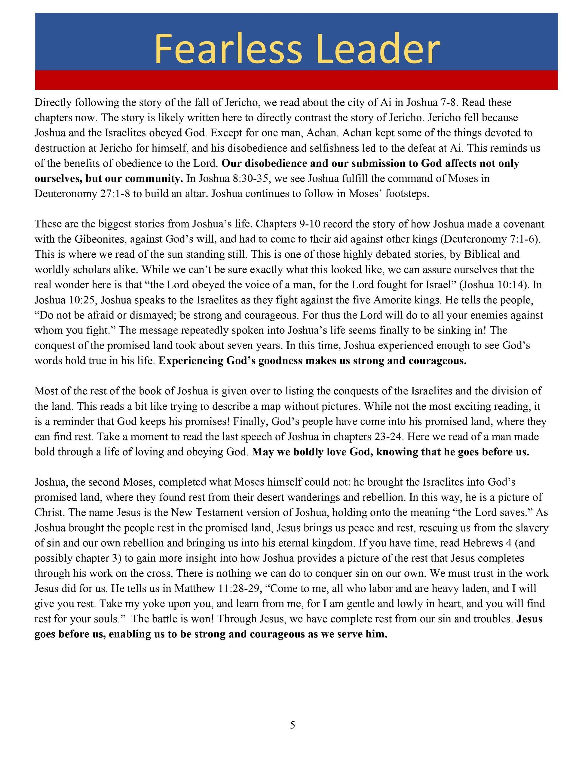 Bible Heroes Unit Two: 5-Lesson Sunday School Curriculum (download only) - Sunday School Store