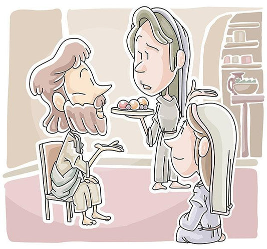 Martha and Mary (Luke 10:38-42) Printable Bible Lesson & Sunday School Activities - Sunday School Store