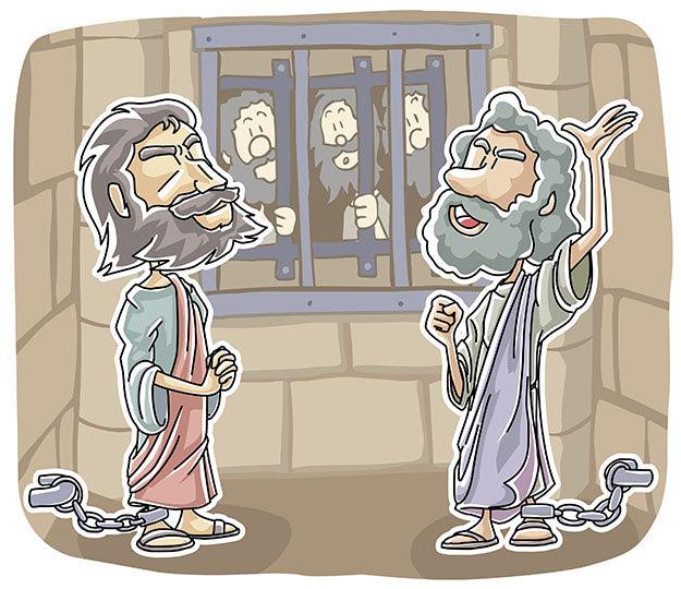 Paul and Silas in Prison (Acts 16:16-34) Printable Bible Lesson & Sunday School Activities - Sunday School Store