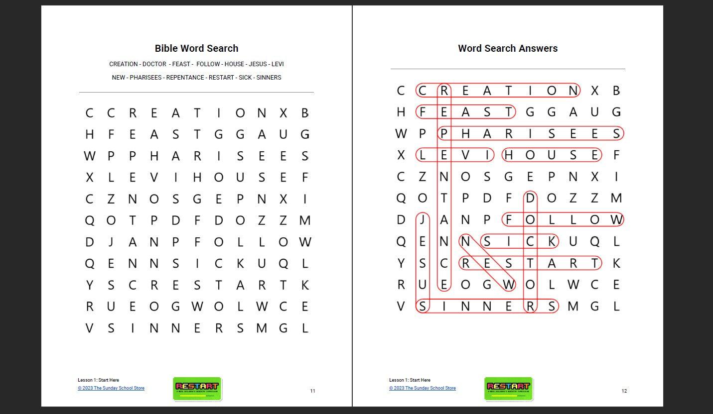 RESTART: 4-Week Children's Ministry Curriculum