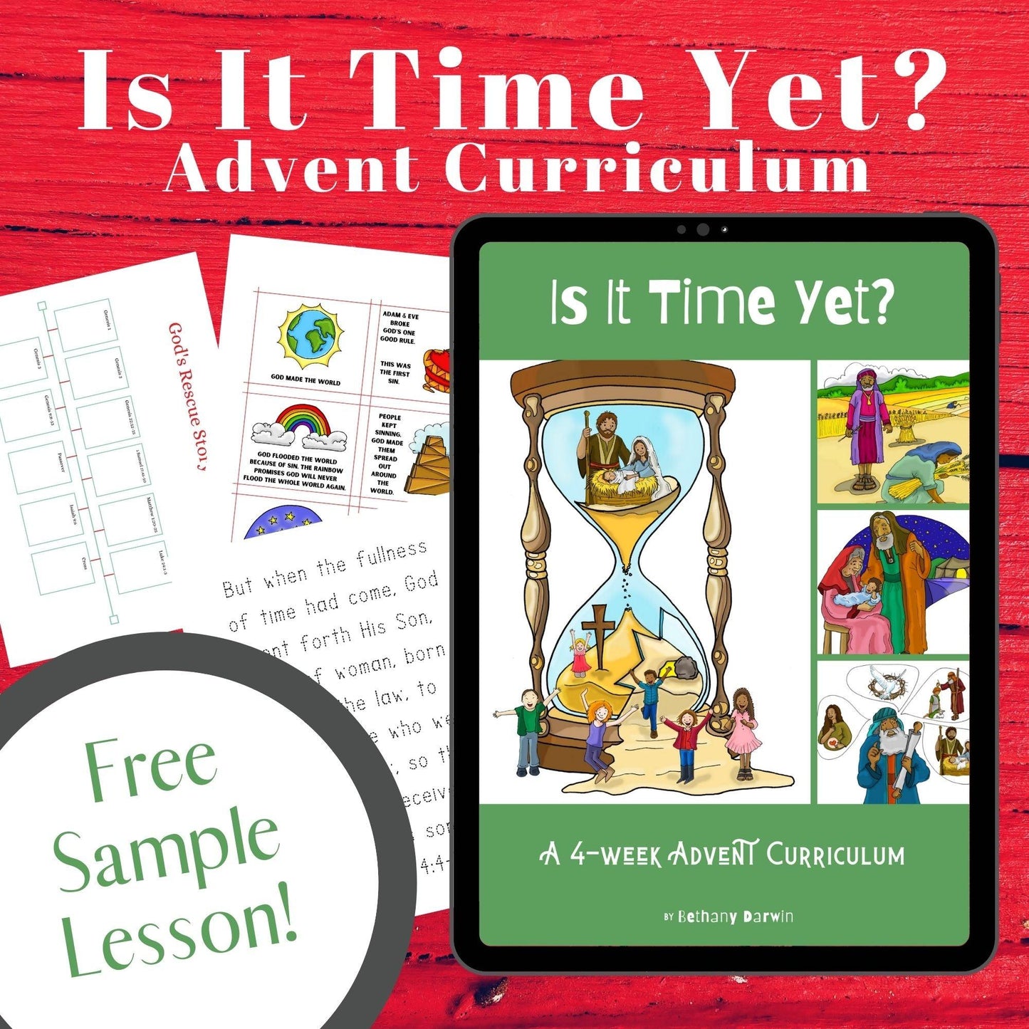 "Jesus Came at Just the Right Time" Lesson (FREE) Is It Time Yet? SAMPLE (download only) - Sunday School Store