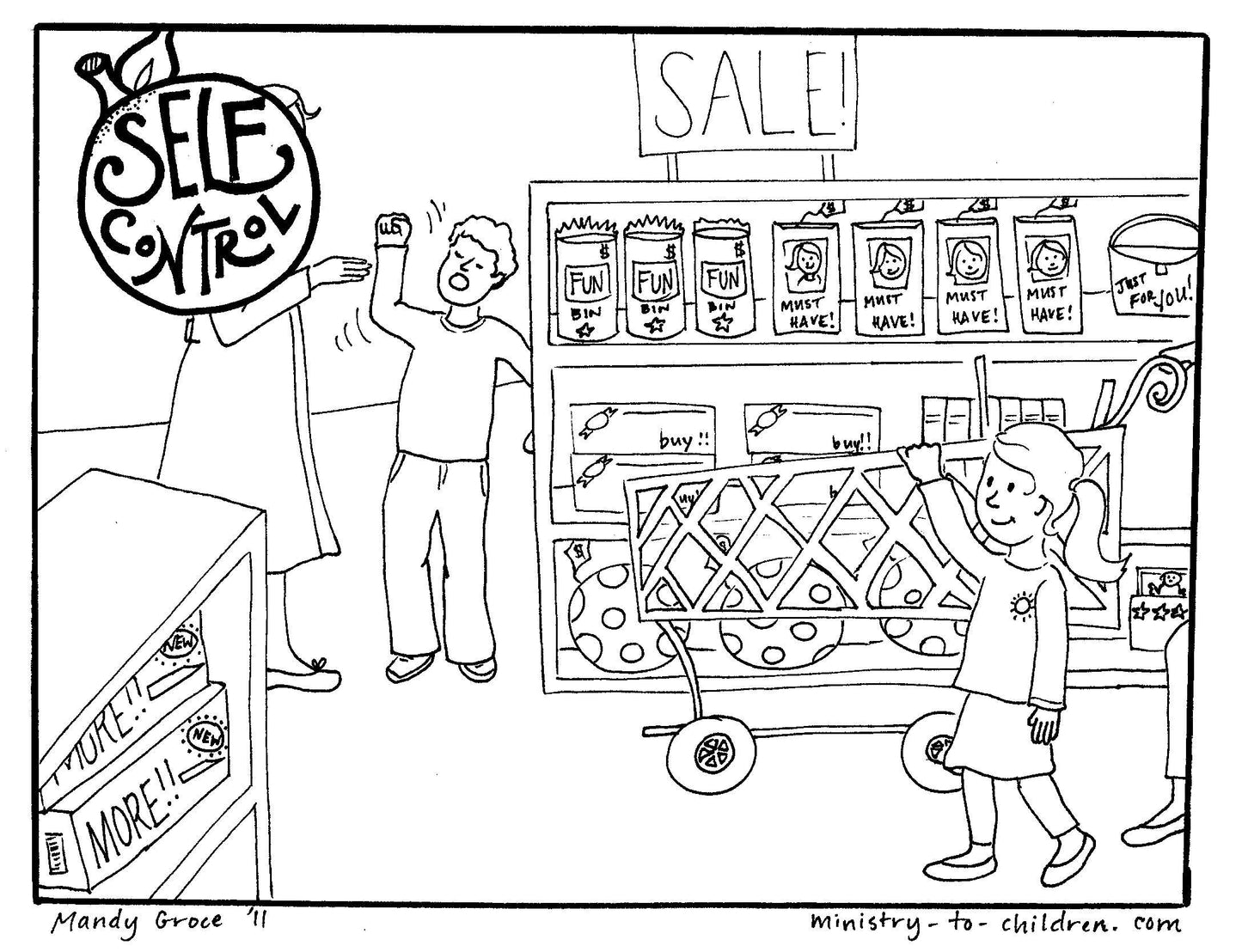 The Fruit of the Spirit Coloring 10-Page Download - Sunday School Store