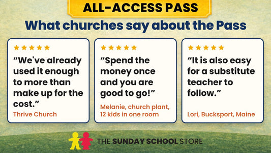 What churches say about the All-Access Pass. Thrive Church: "We've already used it enough to more than make up for the cost." Melanie, church plant, 12 kids in one room: "Spend the money once and you are good to go!" Lori, Bucksport, Maine: "It is also easy for a substitute teacher to follow."