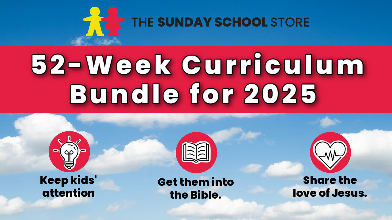 ENDS 2/21/2025 ⚠️  52-Week Sunday School Curriculum Bundle (Ages 6-12)