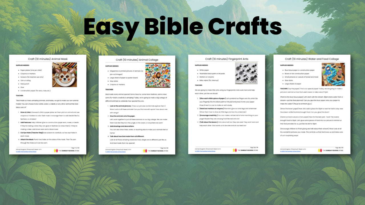 Animal Kingdom PreK 4-Week Preschool Curriculum (ages 3-5)