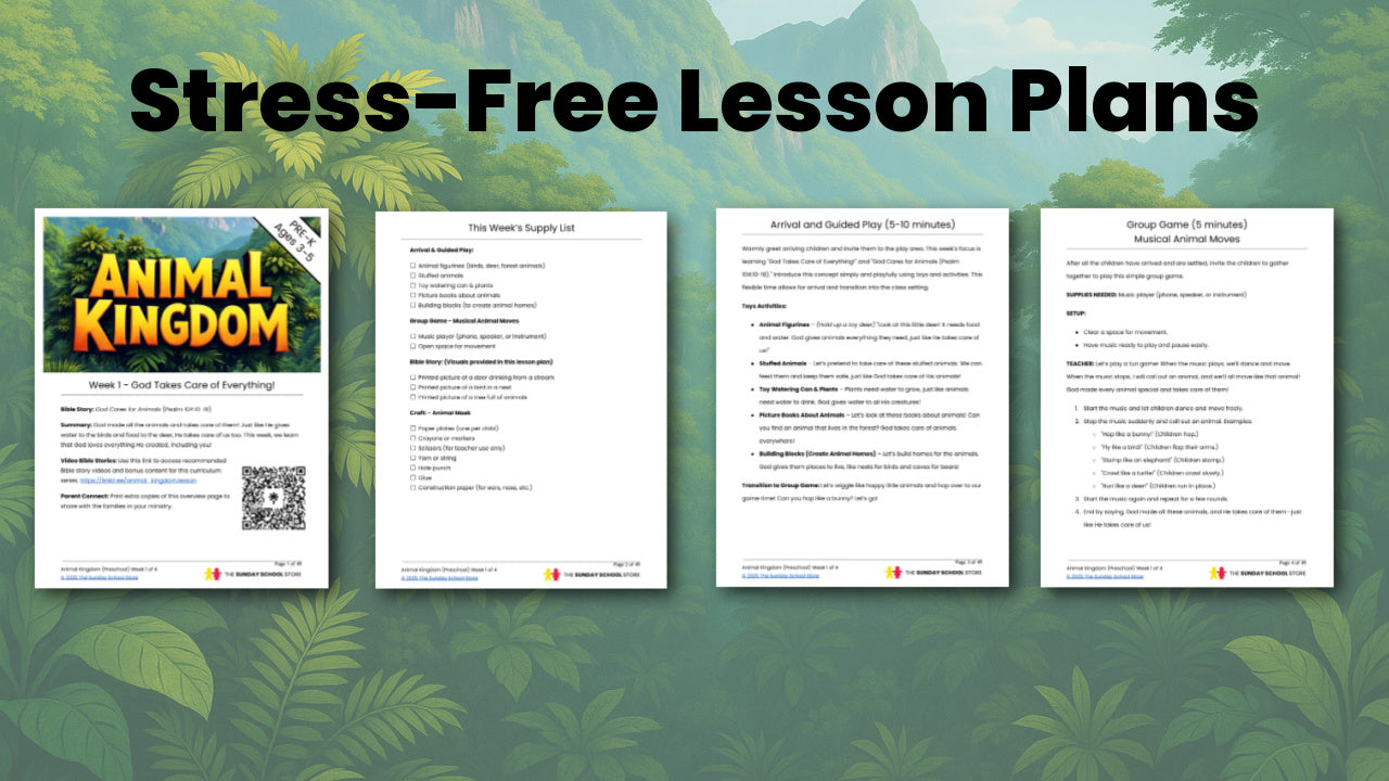 Animal Kingdom PreK 4-Week Preschool Curriculum (ages 3-5)