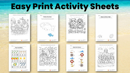 Bible Beach Club PreK 4-Week Preschool Curriculum (ages 3-5)