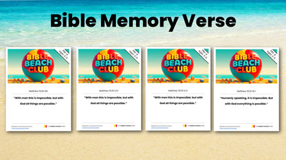 Bible Beach Club PreK 4-Week Preschool Curriculum (ages 3-5)