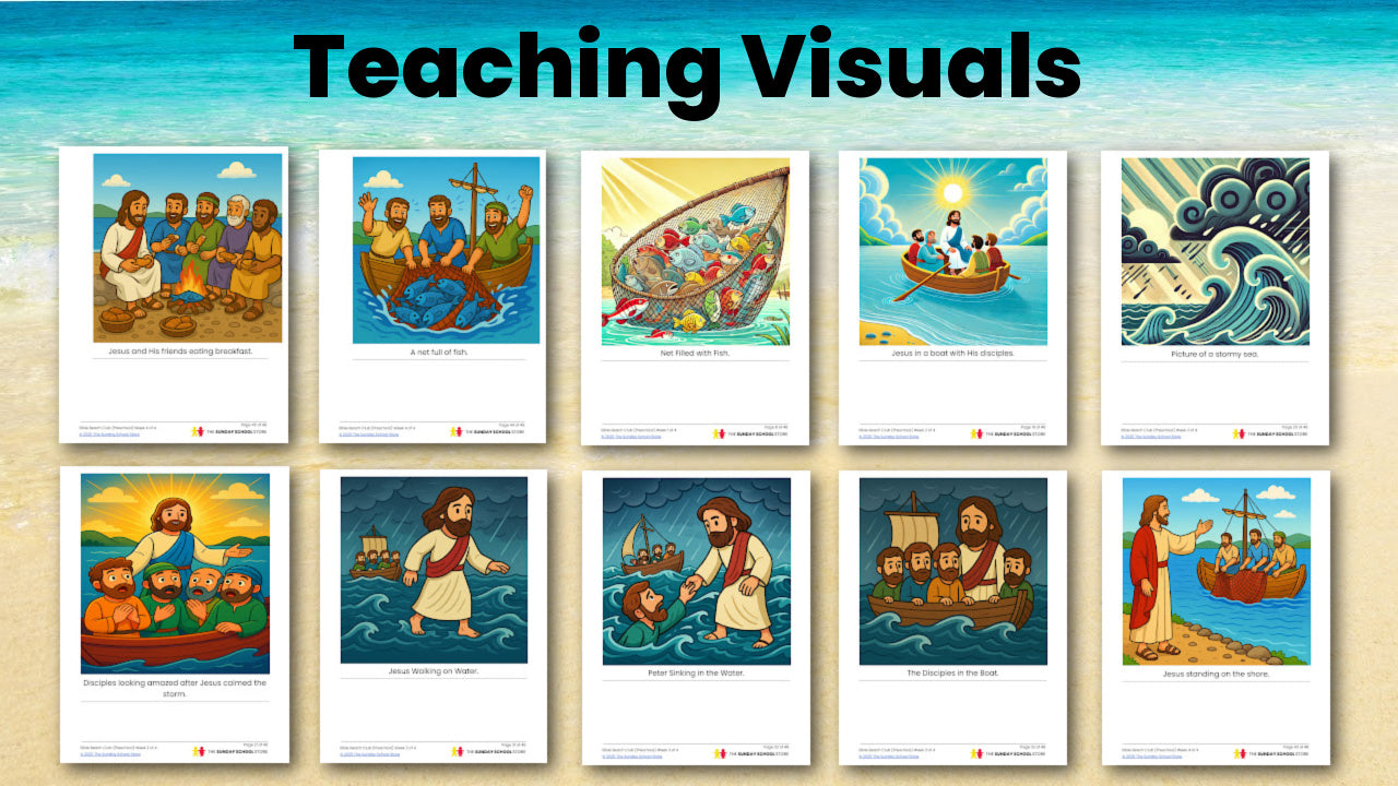Bible Beach Club PreK 4-Week Preschool Curriculum (ages 3-5)