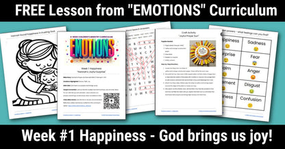 Hannah's Joyful Surprise (1 Samuel 1:1-20) Free Sunday School Lesson on Happiness