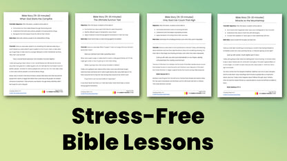 Camping: 4-Week Children's Ministry Curriculum (Age 6-12)