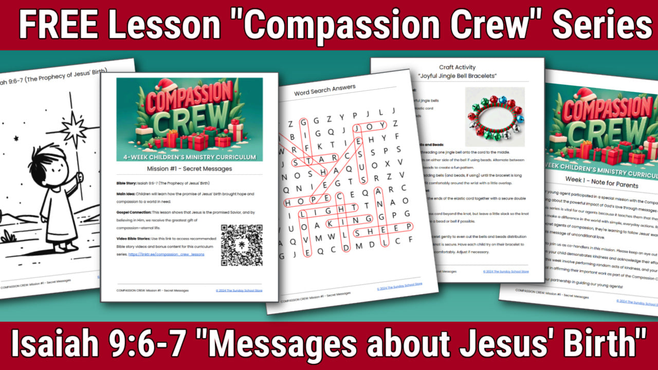 Secret Messages of Jesus' Birth Isaiah 9 Free Christmas Sunday School Lesson