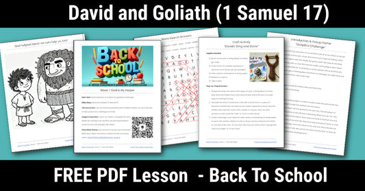 David and Goliath (Free Sunday School Lesson) 1 Samuel 17