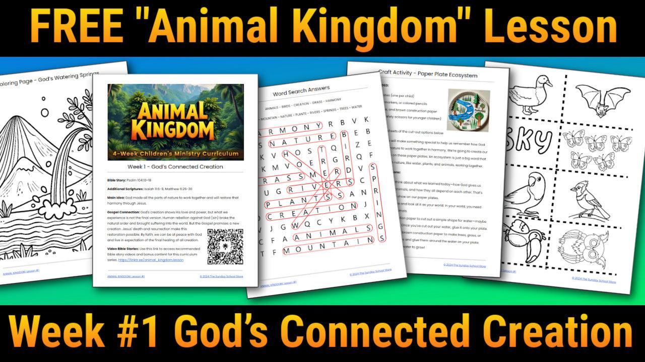 God's Connected Creation (Psalm 104:10-18) Free Sunday School Lesson