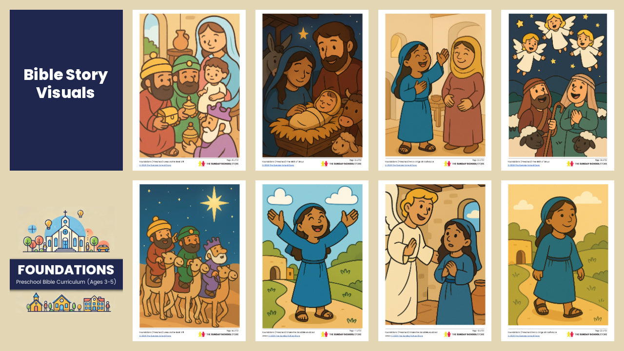 FOUNDATIONS: Preschool Bible Curriculum (Ages 3-5 Years Old)