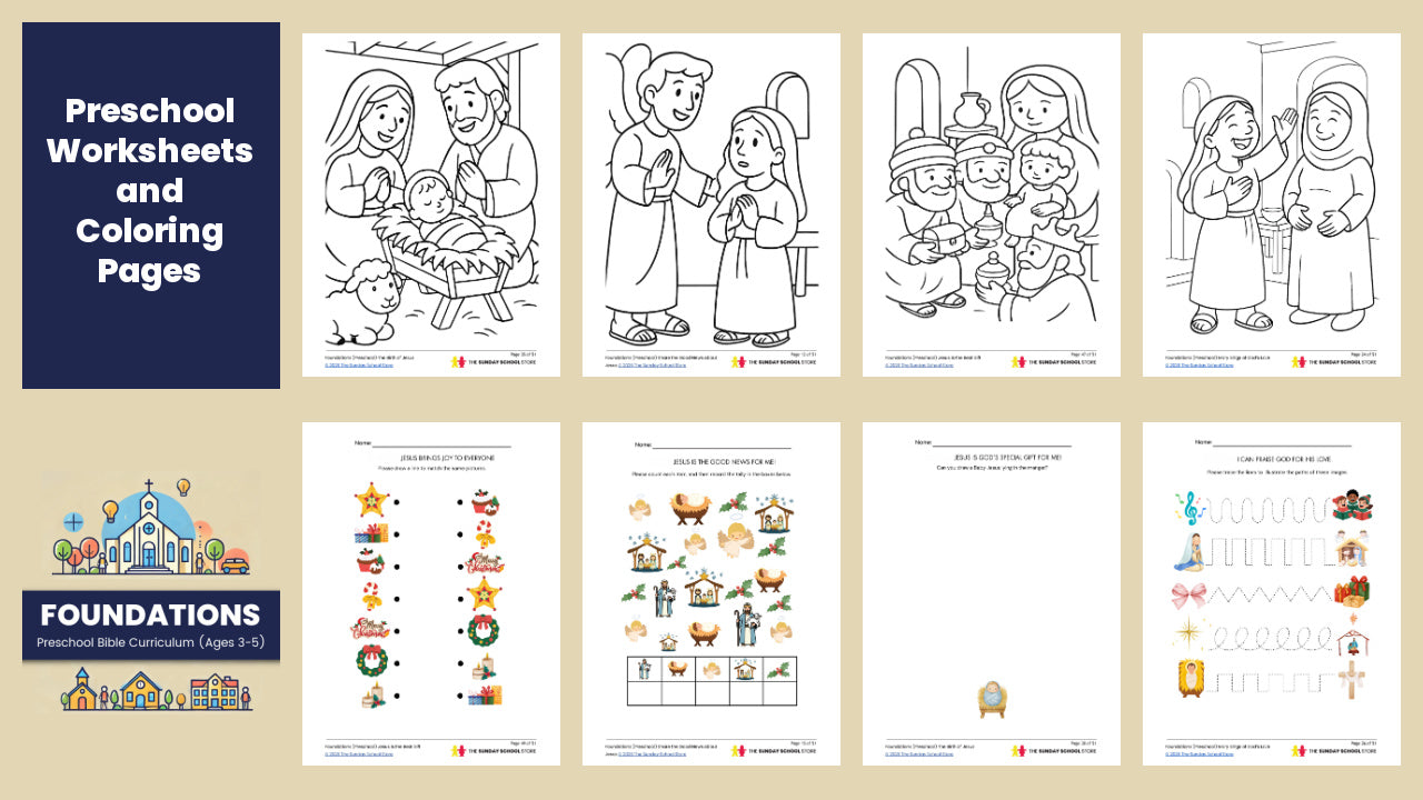 FOUNDATIONS: Preschool Bible Curriculum (Ages 3-5 Years Old)