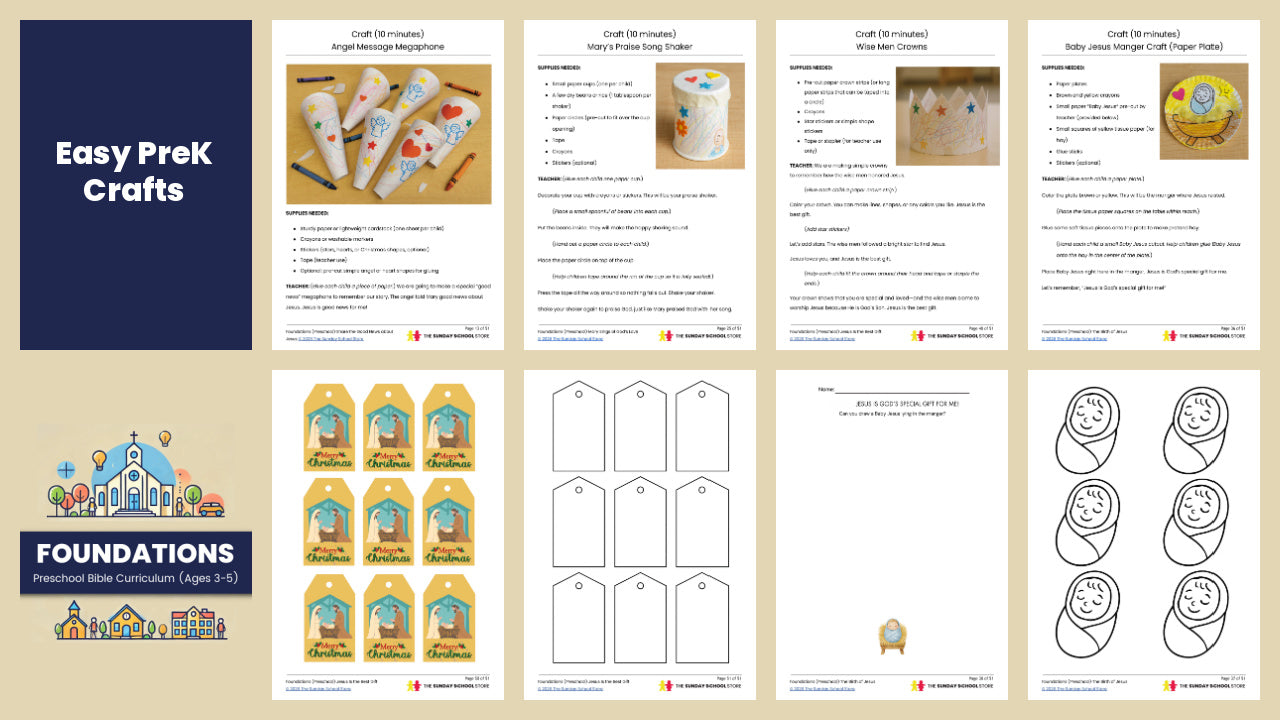 FOUNDATIONS: Preschool Bible Curriculum (Ages 3-5 Years Old)