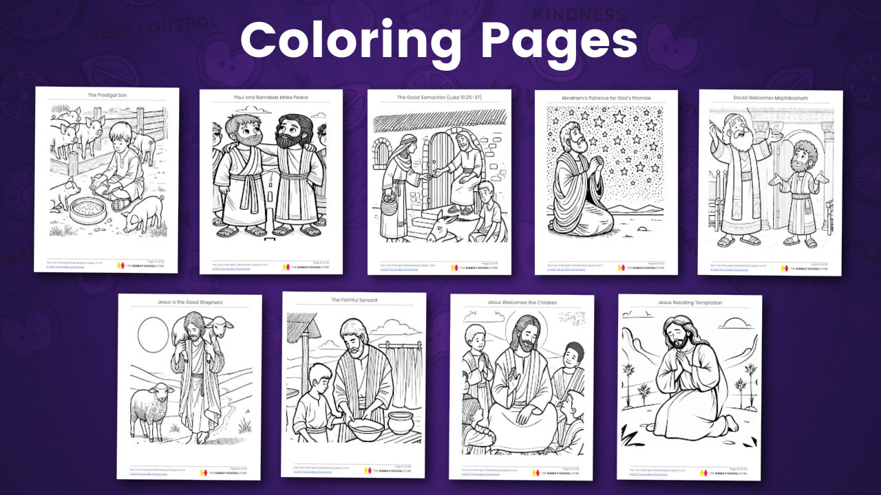 New 2025 "The Fruit of the Spirit" 9-Lesson Sunday School Curriculum