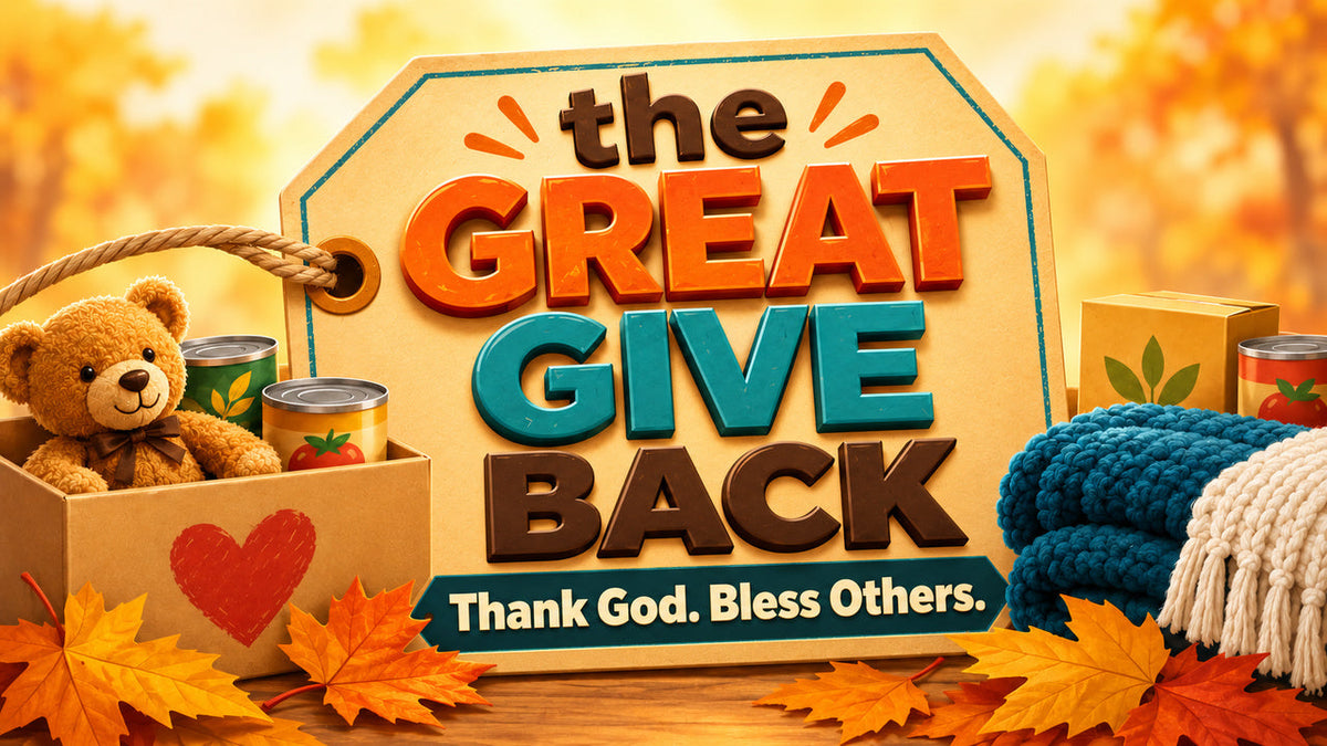 Great Give Back 4-Week Children's Ministry Curriculum for kids and preschool, Thank God. Bless Others.