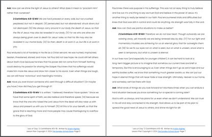 Jars of Clay (2 Corinthians 4:5-18) Sunday School Lesson & Activities for Kids PDF