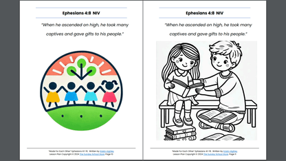 Made for Each Other (Ephesians 4:1-16) Sunday School Lesson & Activities for Kids PDF