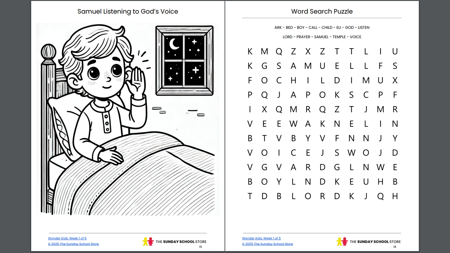 Wonder Kids: 5-Week Children's Ministry Curriculum (ages 6-12)