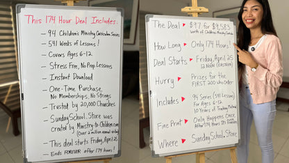 $97 for $9,583 worth of Children’s Ministry Curriculum - Only 174 Hours!