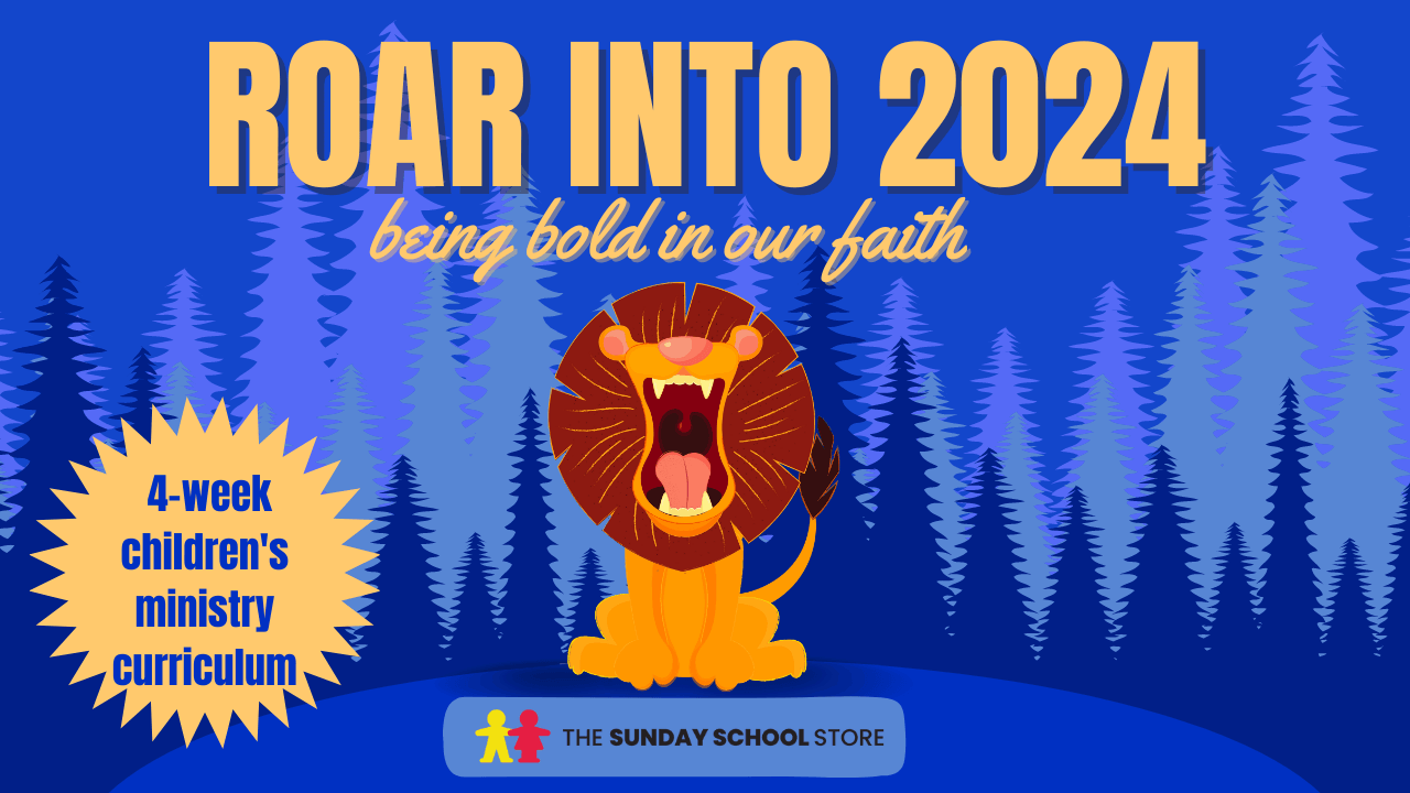 Roar into 2024 🦁 4-Lesson New Year's Curriculum for Children's Ministry