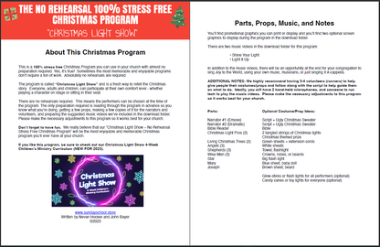 FREE Christmas Program: The No Rehearsal 100% NO Stress Christmas Pageant Script